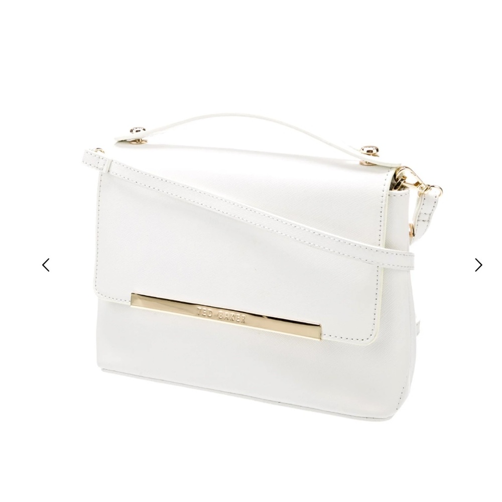 TED BAKER WHITE LEATHER BAG